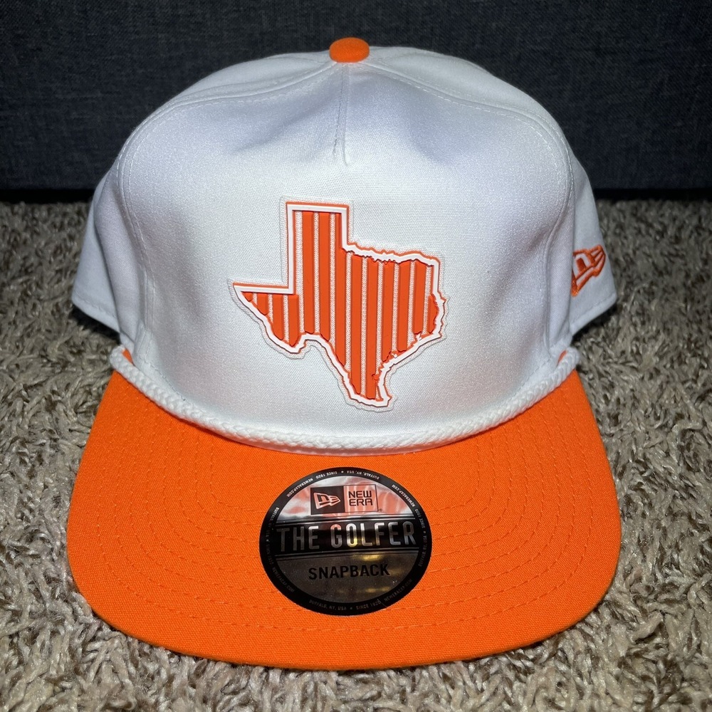 New Era Whataburger Texas Snapback Hat Logo Golfer Rope "Whatatexas" Orange Cap